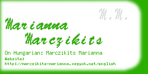 marianna marczikits business card